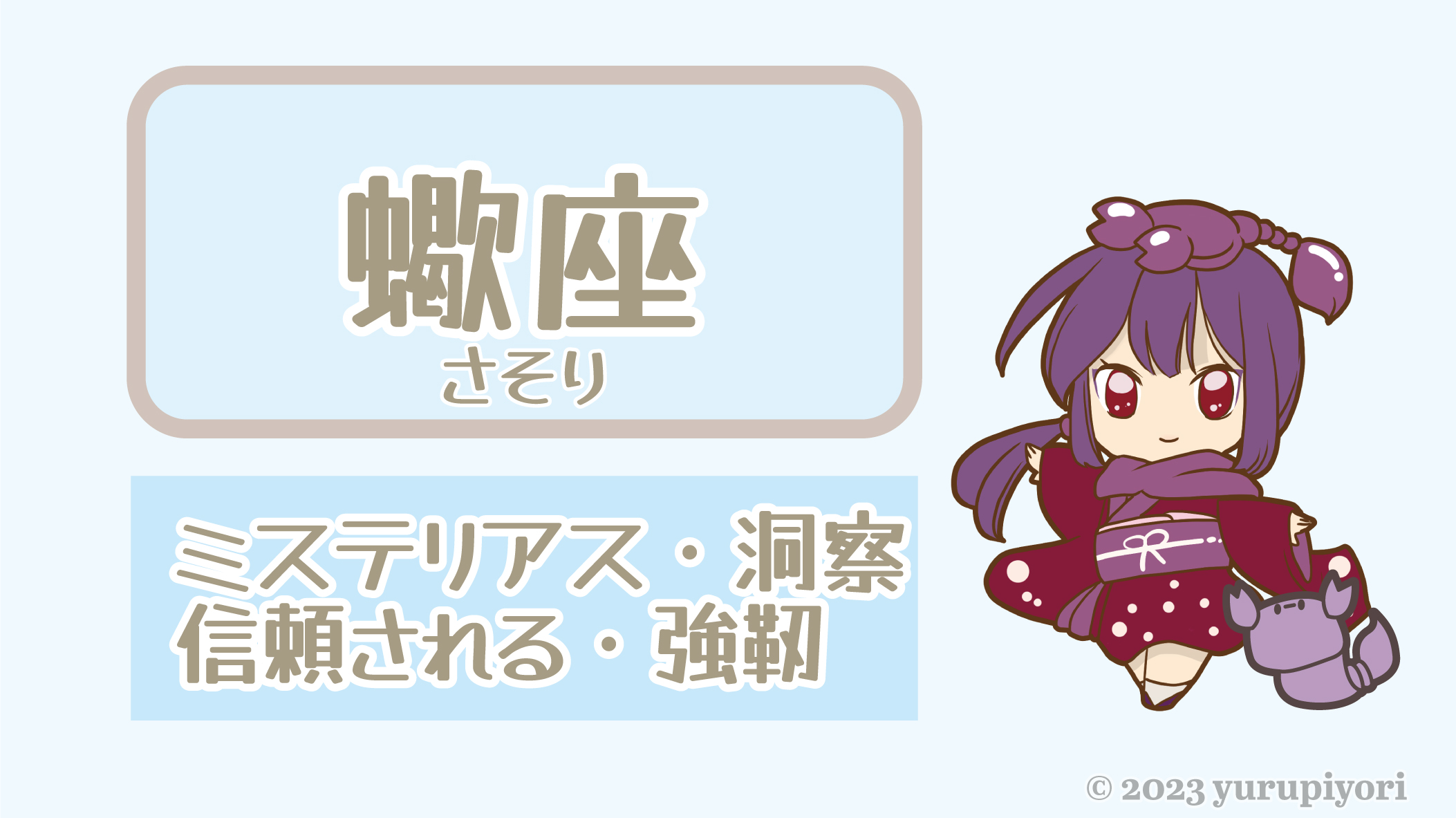 蠍座のキャラカード
